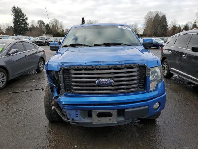 1FTFW1EF6BFA44970 - 2011 FORD F150 SUPERCREW BLUE photo 5