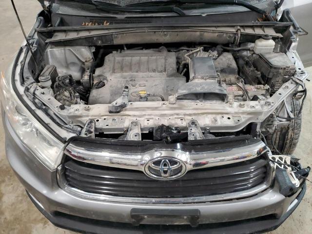 5TDKKRFH4ES007946 - 2014 TOYOTA HIGHLANDER XLE SILVER photo 12