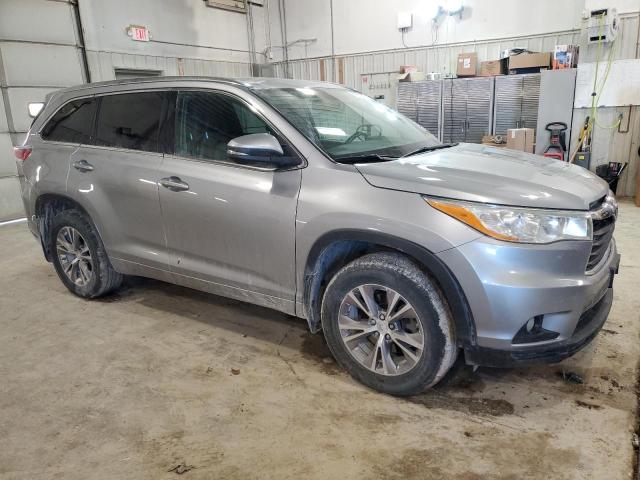 5TDKKRFH4ES007946 - 2014 TOYOTA HIGHLANDER XLE SILVER photo 4