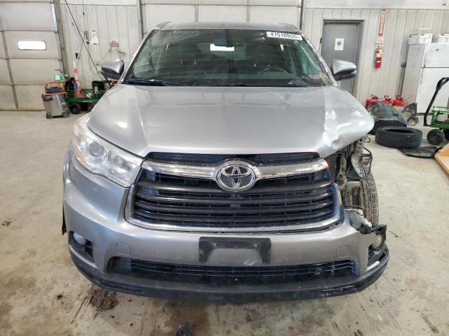 5TDKKRFH4ES007946 - 2014 TOYOTA HIGHLANDER XLE SILVER photo 5