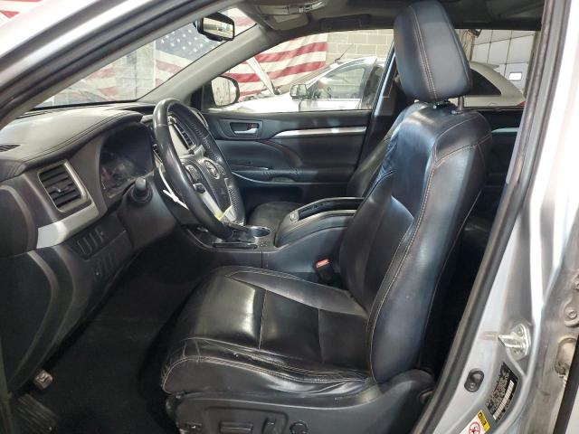 5TDKKRFH4ES007946 - 2014 TOYOTA HIGHLANDER XLE SILVER photo 7