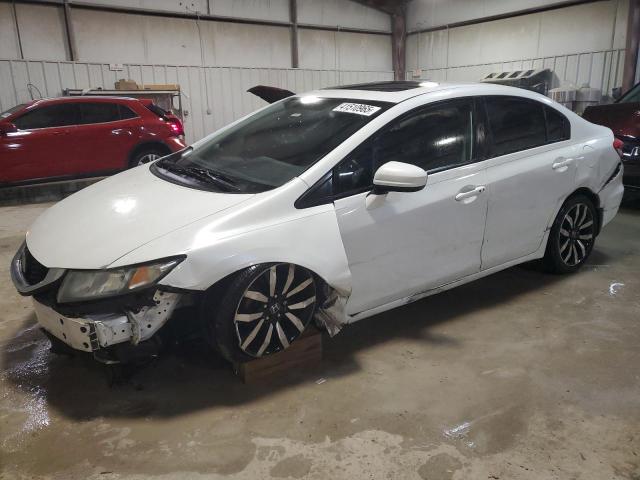 19XFB2F97FE041280 - 2015 HONDA CIVIC EXL WHITE photo 1