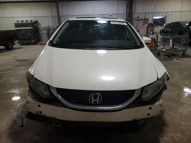 19XFB2F97FE041280 - 2015 HONDA CIVIC EXL WHITE photo 5