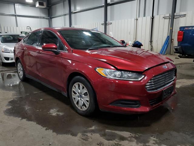 3FA6P0G72DR273266 - 2013 FORD FUSION S RED photo 4