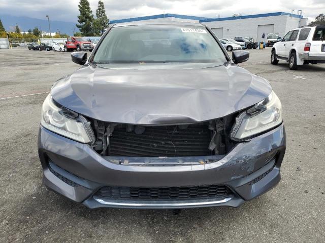 1HGCR2F35GA120124 - 2016 HONDA ACCORD LX GRAY photo 5