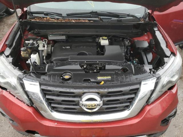 5N1DR2MNXHC678253 - 2017 NISSAN PATHFINDER S RED photo 12