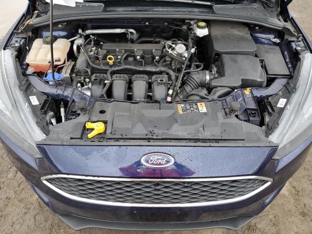 1FADP3H25HL348459 - 2017 FORD FOCUS SEL BLUE photo 11