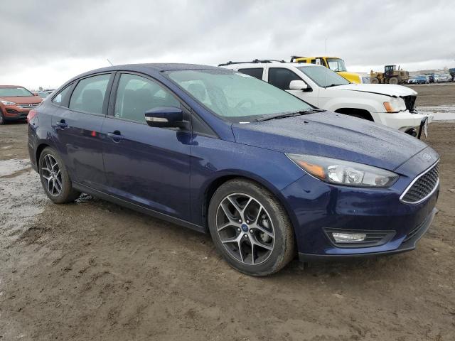 1FADP3H25HL348459 - 2017 FORD FOCUS SEL BLUE photo 4