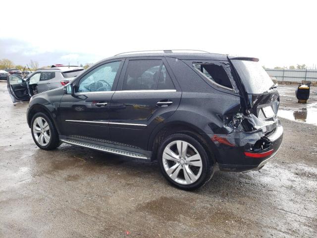 4JGBB8GB4BA655277 - 2011 MERCEDES-BENZ ML 350 4MATIC BLACK photo 2