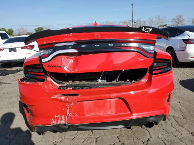 2C3CDXGJXNH180670 - 2022 DODGE CHARGER SCAT PACK RED photo 6