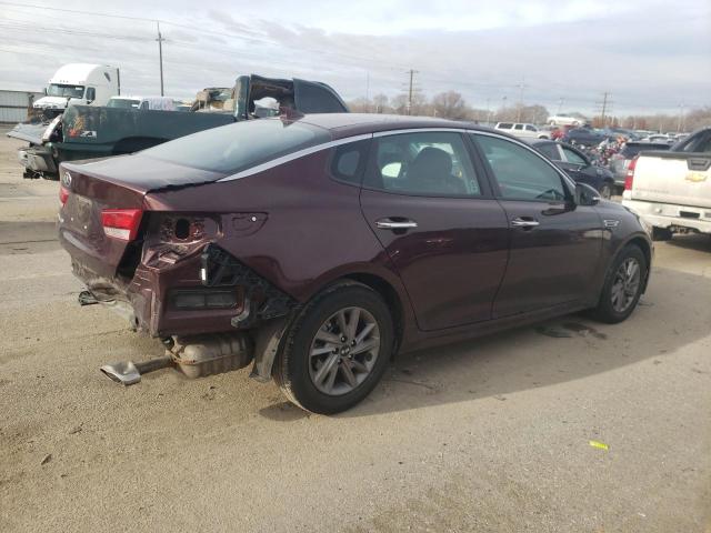 5XXGT4L37LG446314 - 2020 KIA OPTIMA LX MAROON photo 3