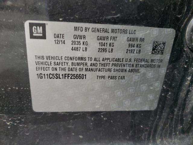 1G11C5SL1FF256601 - 2015 CHEVROLET MALIBU 1LT CHARCOAL photo 13