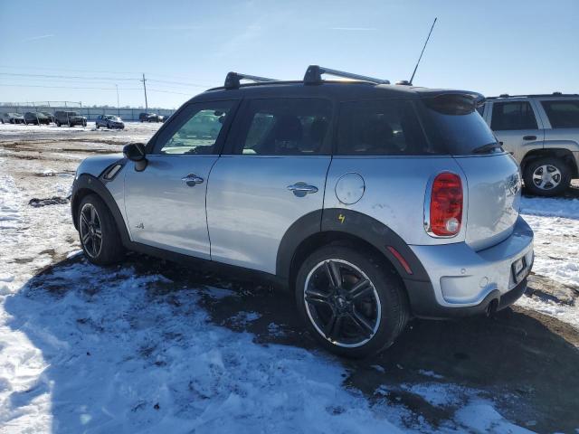 WMWZC5C57BWL53190 - 2011 MINI COOPER S COUNTRYMAN SILVER photo 2