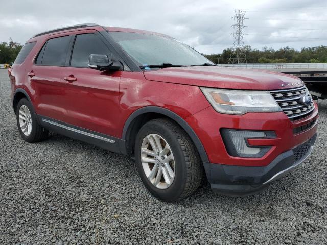 1FM5K7DH7HGD12484 - 2017 FORD EXPLORER XLT RED photo 4