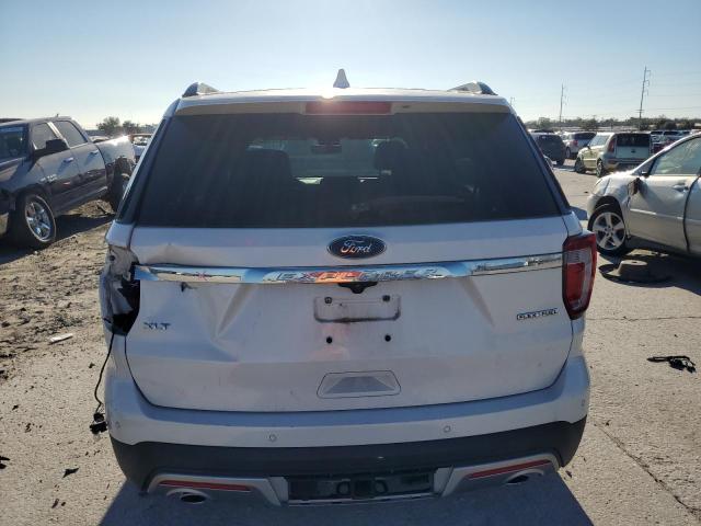 1FM5K7D85GGC30204 - 2016 FORD EXPLORER XLT WHITE photo 6
