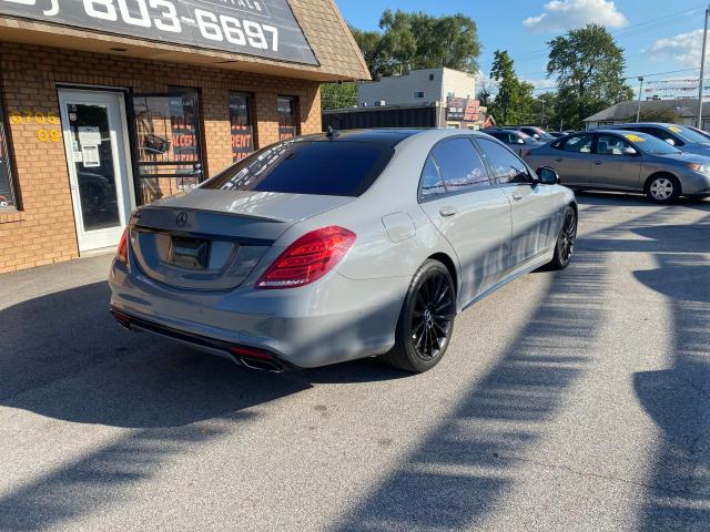 WDDUG8CB9FA157026 - 2015 MERCEDES-BENZ S 550 GRAY photo 4