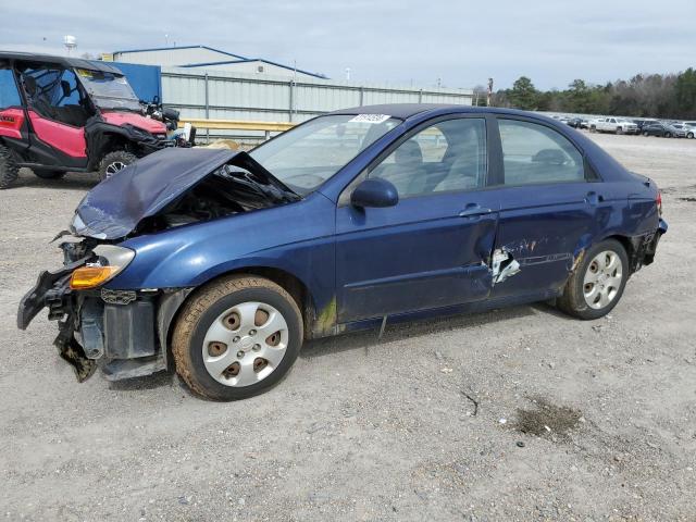 KNAFE221895627992 - 2009 KIA SPECTRA EX BLUE photo 1