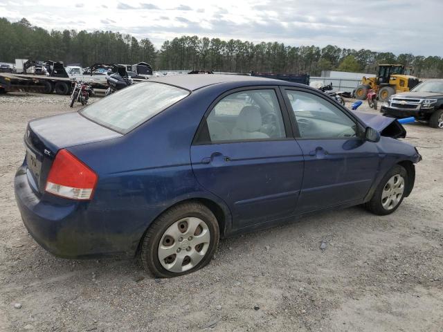 KNAFE221895627992 - 2009 KIA SPECTRA EX BLUE photo 3