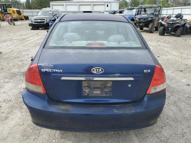 KNAFE221895627992 - 2009 KIA SPECTRA EX BLUE photo 6