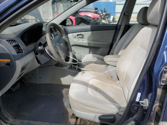 KNAFE221895627992 - 2009 KIA SPECTRA EX BLUE photo 7