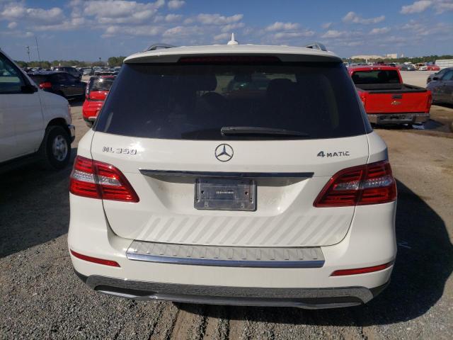 4JGDA5HB3CA094872 - 2012 MERCEDES-BENZ ML 350 4MATIC WHITE photo 6