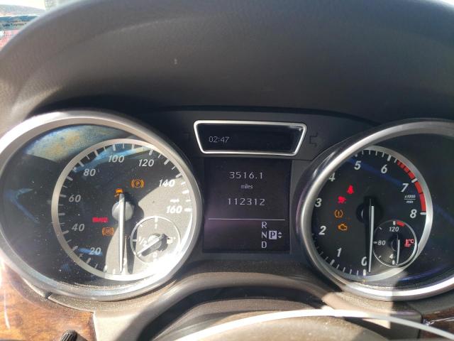 4JGDA5HB3CA094872 - 2012 MERCEDES-BENZ ML 350 4MATIC WHITE photo 9