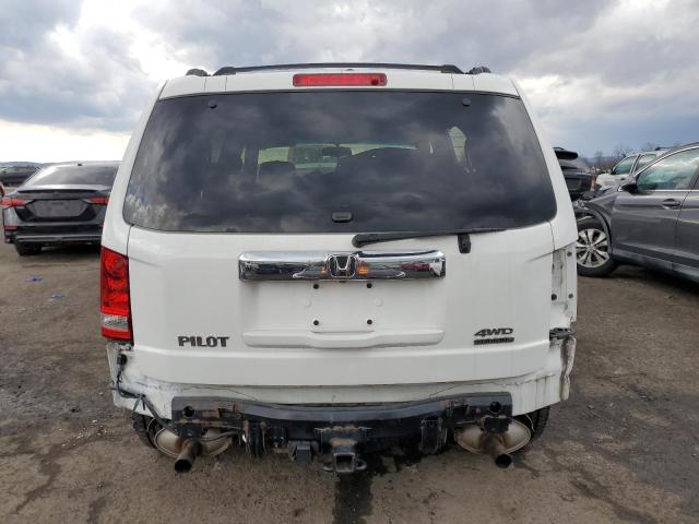 5FNYF48919B019053 - 2009 HONDA PILOT TOURING WHITE photo 6