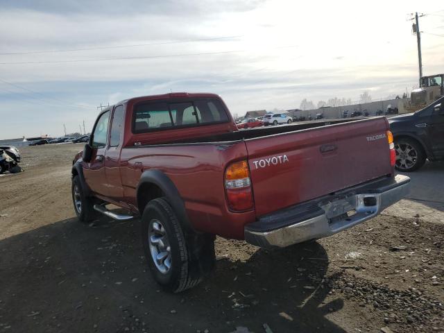 5TESN92N74Z318422 - 2004 TOYOTA TACOMA XTRACAB PRERUNNER წითელი ფოტო 2