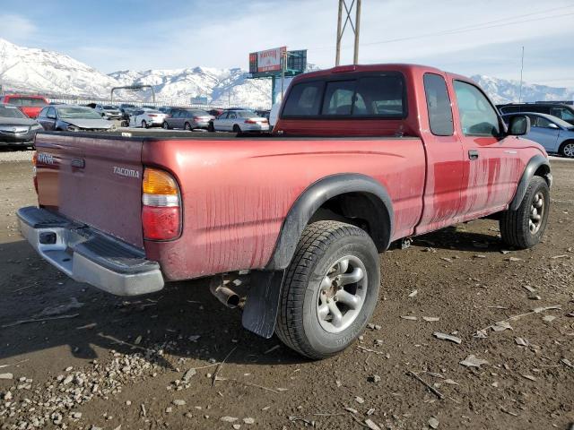 5TESN92N74Z318422 - 2004 TOYOTA TACOMA XTRACAB PRERUNNER წითელი ფოტო 3