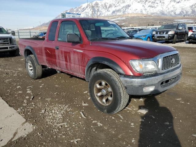 5TESN92N74Z318422 - 2004 TOYOTA TACOMA XTRACAB PRERUNNER RED photo 4