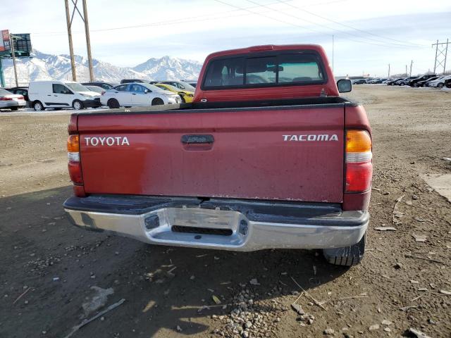 5TESN92N74Z318422 - 2004 TOYOTA TACOMA XTRACAB PRERUNNER RED photo 6