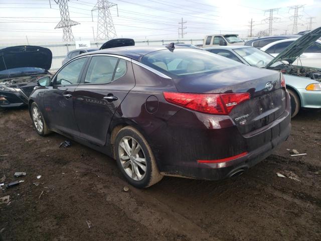 5XXGN4A79CG005252 - 2012 KIA OPTIMA EX MAROON photo 2