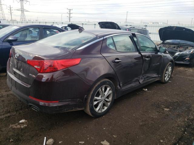 5XXGN4A79CG005252 - 2012 KIA OPTIMA EX MAROON photo 3