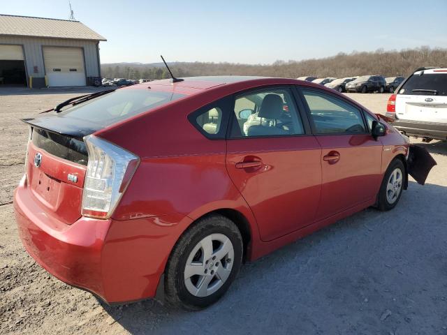 JTDKN3DU9A0069540 - 2010 TOYOTA PRIUS RED photo 3