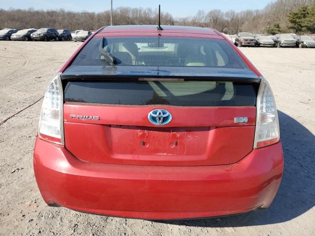 JTDKN3DU9A0069540 - 2010 TOYOTA PRIUS RED photo 6