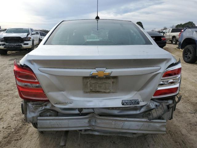 1G1JD5SH1H4143660 - 2017 CHEVROLET SONIC LT SILVER photo 6