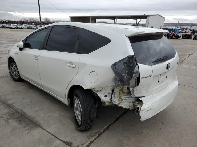 JTDZN3EU2C3143539 - 2012 TOYOTA PRIUS V WHITE photo 2