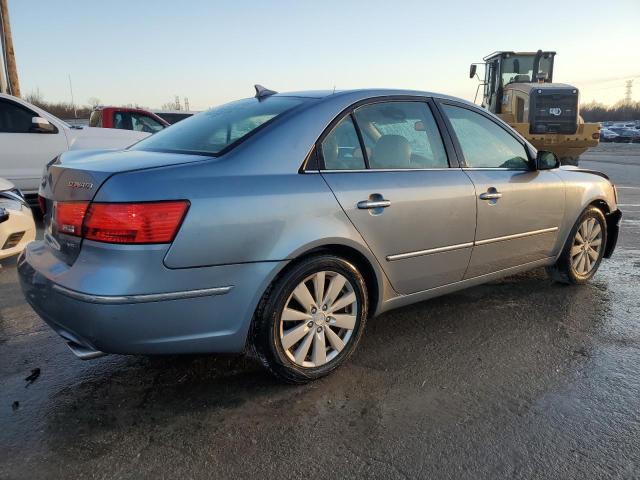 5NPEU46F69H512150 - 2009 HYUNDAI SONATA SE BLUE photo 3