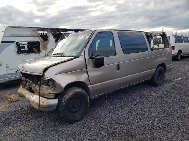 1FMRE11LX2HA89776 - 2002 FORD ECONOLINE E150 WAGON BROWN photo 1