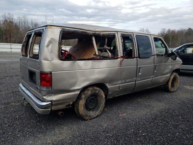 1FMRE11LX2HA89776 - 2002 FORD ECONOLINE E150 WAGON BROWN photo 3