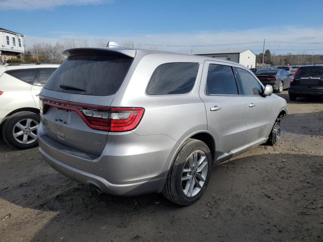 1C4RDJDG6MC553829 - 2021 DODGE DURANGO GT SILVER photo 3