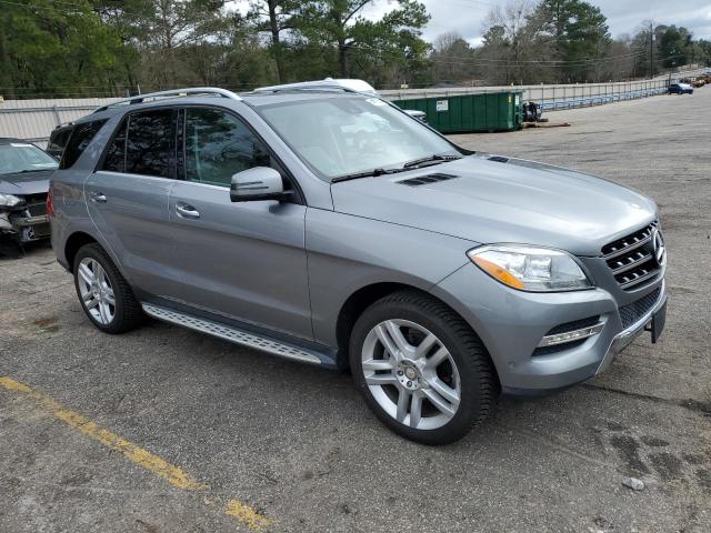 4JGDA5HBXFA453901 - 2015 MERCEDES-BENZ ML 350 4MATIC GRAY photo 4