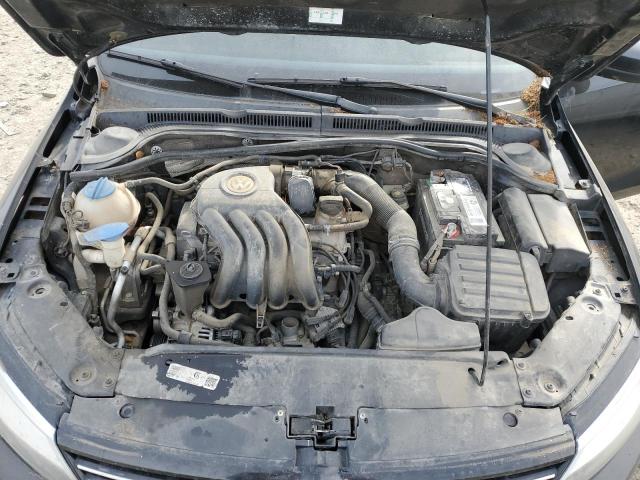3VW2K7AJ6CM403465 - 2012 VOLKSWAGEN JETTA BASE Սև լուսանկար 11