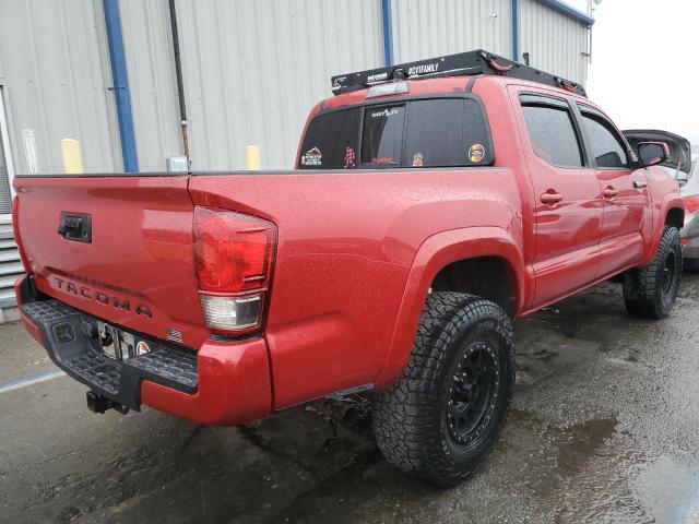 3TMAZ5CNXGM003347 - 2016 TOYOTA TACOMA DOUBLE CAB RED photo 3