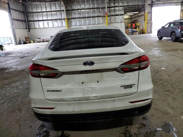 3FA6P0D92KR153258 - 2019 FORD FUSION TITANIUM WHITE photo 6