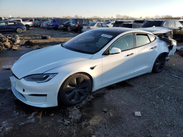 5YJSA1E5XNF471260 - 2022 TESLA MODEL S თეთრი ფოტო 1