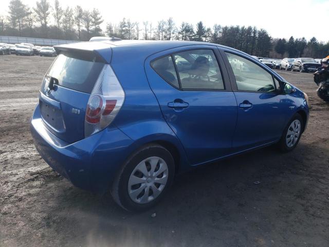 JTDKDTB31C1015398 - 2012 TOYOTA PRIUS C BLUE photo 3