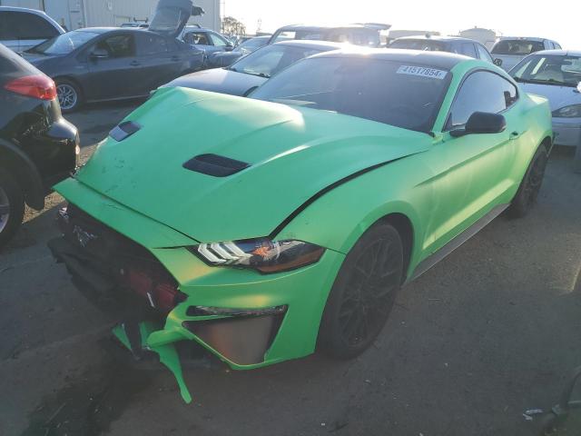 1FA6P8TH2M5148350 - 2021 FORD MUSTANG GREEN photo 1