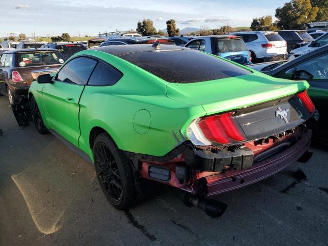 1FA6P8TH2M5148350 - 2021 FORD MUSTANG GREEN photo 2
