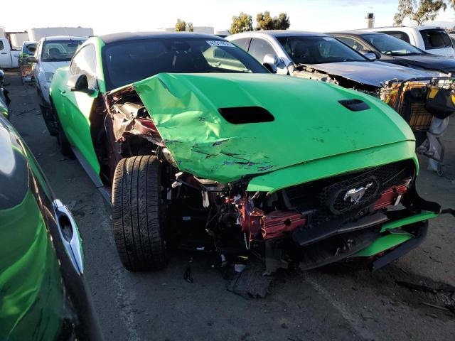 1FA6P8TH2M5148350 - 2021 FORD MUSTANG GREEN photo 4